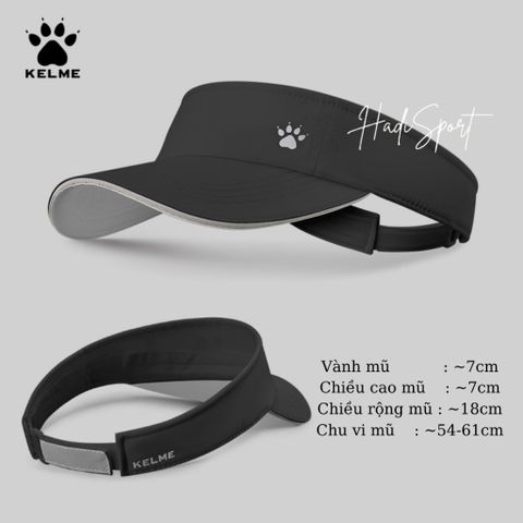 Mũ chống nắng mũ thể thao mũ chạy bộ Kelme nhẹ, chống tia UV mũ tennis thể thao mũ pickleball