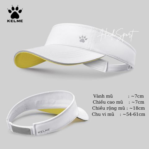 Mũ chống nắng mũ thể thao mũ chạy bộ Kelme nhẹ, chống tia UV mũ tennis thể thao mũ pickleball