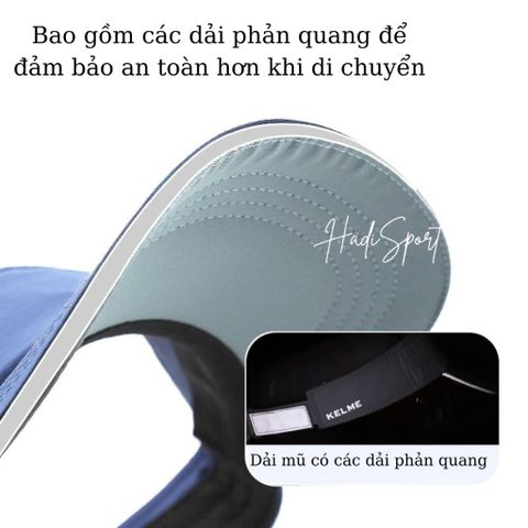 Mũ chống nắng mũ thể thao mũ chạy bộ Kelme nhẹ, chống tia UV mũ tennis thể thao mũ pickleball