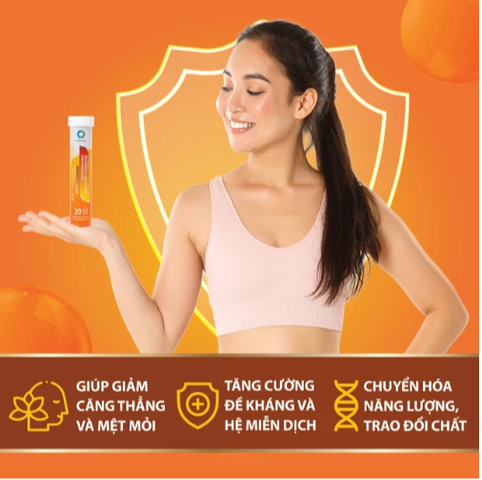 Viên sủi tăng cường sức đề kháng cho cơ thể Optimax Immunity Booster Vid-Fighter (20 viên)