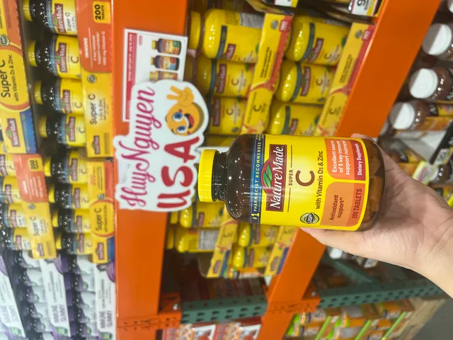 200 viên uống Super C with Vitamin D3 & Zinc Made Antioxidant support Immune chuẩn Mỹ