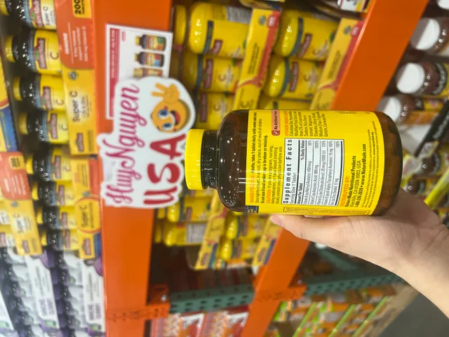 200 viên uống Super C with Vitamin D3 & Zinc Made Antioxidant support Immune chuẩn Mỹ