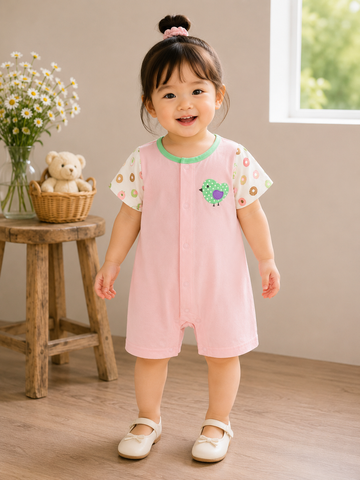 Hàng QC - Bodysuit chim hoạt hình cute đáng yêu dễ thương cotton cho bé gái mùa hè