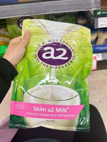 Sữa bột A2 Tách Béo Đạm A2 [Nội địa Úc] Skim A2 Milk Powder 1 kg - Phát Triển Chiều Cao & Thể Lực