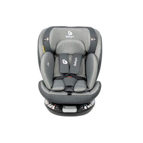 Ghế ngồi ô tô cho bé Babyro Spinsafe, 0-12 tuổi, xoay 360, lắp đặt isofix, bảo hành 12 năm
