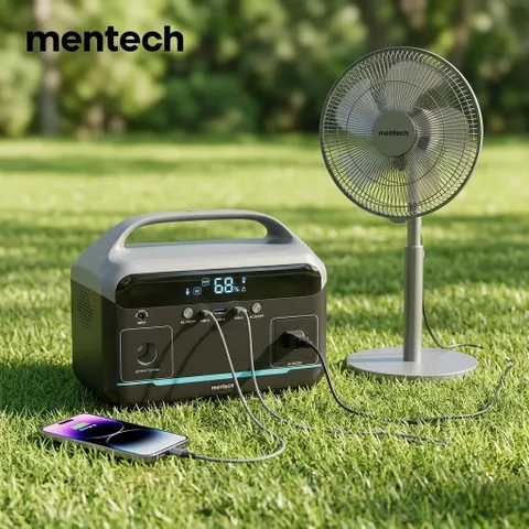 Trạm Sạc Di Động MENTECH MT300M1 300W 204.8Wh AC 220V, Pin Dự Phòng Camping, Sạc Laptop PD 60W