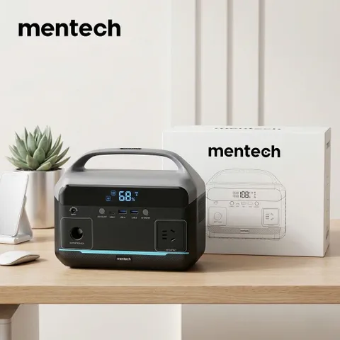 Trạm Sạc Di Động MENTECH MT300M1 300W 204.8Wh AC 220V, Pin Dự Phòng Camping, Sạc Laptop PD 60W