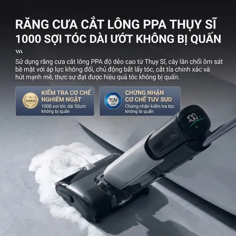 Máy hút bụi lau nhà XẺO MI Dreame Mova X40 Pro lau nước nóng 90°C, giặt & sấy khô giẻ 771798