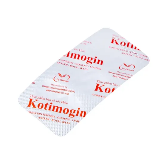 Viên uống Sâm - Đông Trùng Hạ Thảo tăng cường sức khỏe, tăng sức đề kháng Kotimogin (20 vỉ x 3 viên)