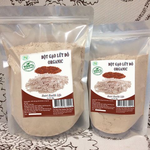 Bột Gạo Lứt đỏ Organic Việt Nam đã rang 500g