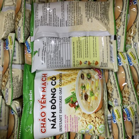 Cháo yến mạch nấm đông cô gói 50g - Chay