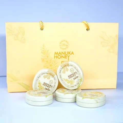 Kẹo Gừng Sả Mật Ong Manuka đường kiêng OnLy Nature (Hộp 33G x 10vien)
