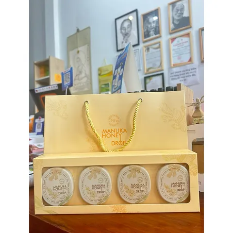 Kẹo Gừng Sả Mật Ong Manuka đường kiêng OnLy Nature (Hộp 33G x 10vien)