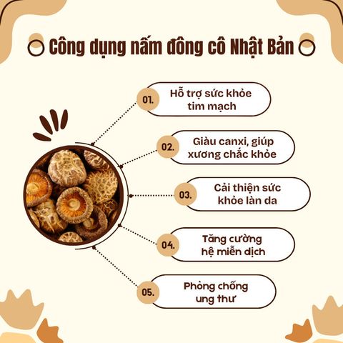 Nấm Đông Cô Nhật 500g