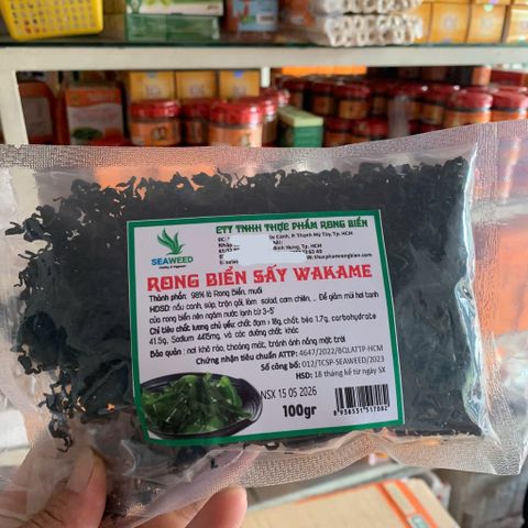 Rong biển nấu súp Nhật Bản - CUT WAKAME - (gói 100g)-[Hàng Nhật]