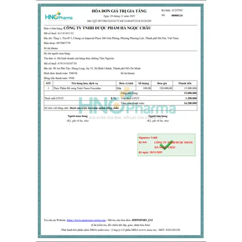 Thực Phẩm Bổ Sung Nutri Nano Fucoidan 500gr Ngũ Cốc Thực Dưỡng tự nhiên