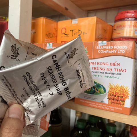 Canh rong biển đông trùng hạ thảo hộp 10gói