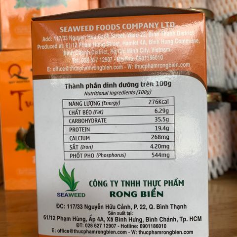 Canh rong biển đông trùng hạ thảo hộp 10gói