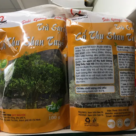 Trà suối giàng nguyên lá Ông Thầy Tuệ Hải (Trà bancha Loại 1) – Gói 100gr