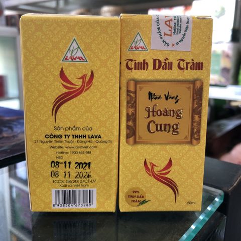 Tinh dầu tràm Nhãn Vàng Hoàng Cung Lava 50ml