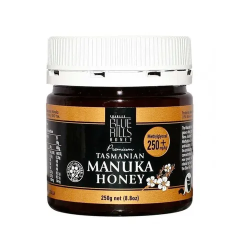 Mật ong Manuka BlueHills 250+ 250gr Rừng Tasmania nước Úc