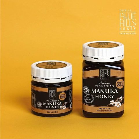 Mật ong Manuka BlueHills 250+ 250gr Rừng Tasmania nước Úc