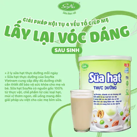 Sữa Hạt Thực Dưỡng SoyNa lon 800g