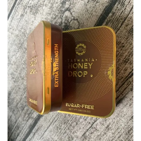 Kẹo sả nhân mật ong Manuka kiêng đường HONEY DROP-Tasmania lốc 10 hộp