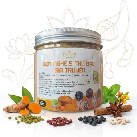 Bột nghệ 5 thứ đậu gia truyền Hạnh Như-hủ 200g