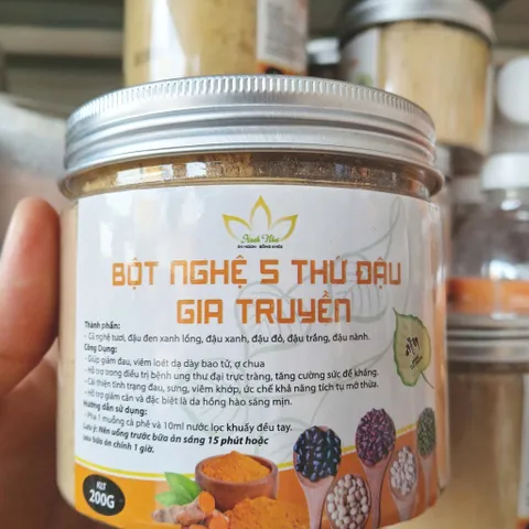 Bột nghệ 5 thứ đậu gia truyền Hạnh Như-hủ 200g