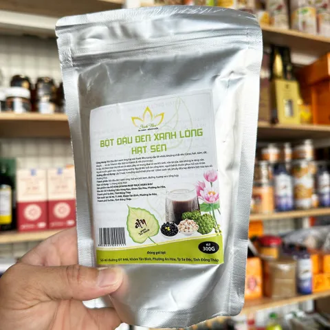 Bột đậu đen xanh lòng hạt sen Hạnh Như 300g