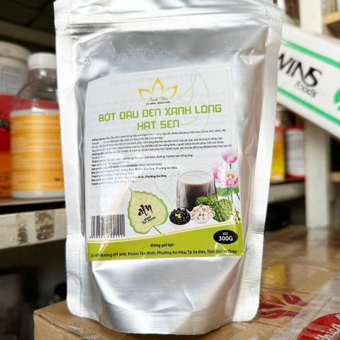 Bột đậu đen xanh lòng hạt sen Hạnh Như 300g