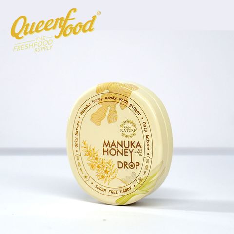 [Lốc 8 hộp]Kẹo Gừng Sả Mật Ong Manuka đường kiêng OnLy Nature (Hộp 33G x 10vien)