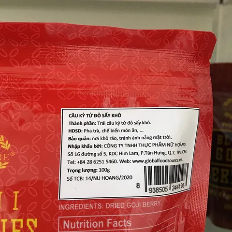 Câu kỷ tử đỏ Only Nature túi 100gr