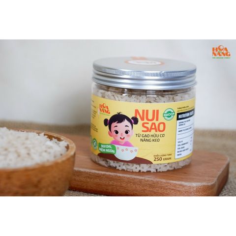 Nui sao ăn dặm hữu cơ Hoa Nắng hủ 250g