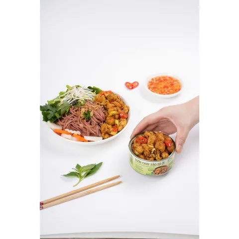 Sườn chay xào sả ớt Tâm Minh Foods hộp 100g