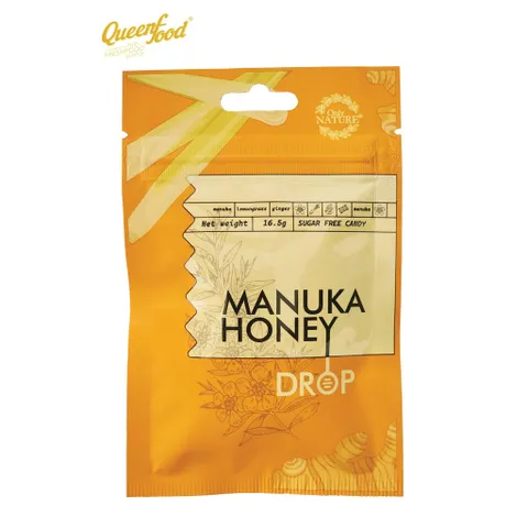 Kẹo Gừng Sả Mật Ong Manuka đường kiêng OnLy Nature túi 5 viên