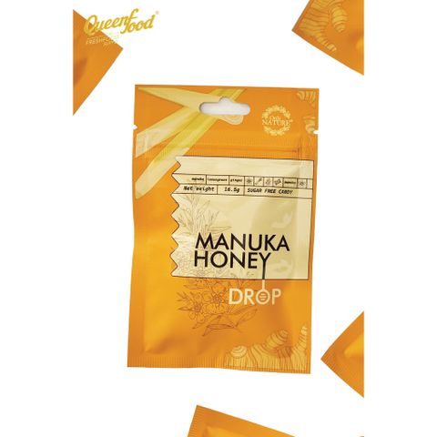 Kẹo Gừng Sả Mật Ong Manuka đường kiêng OnLy Nature túi 5 viên