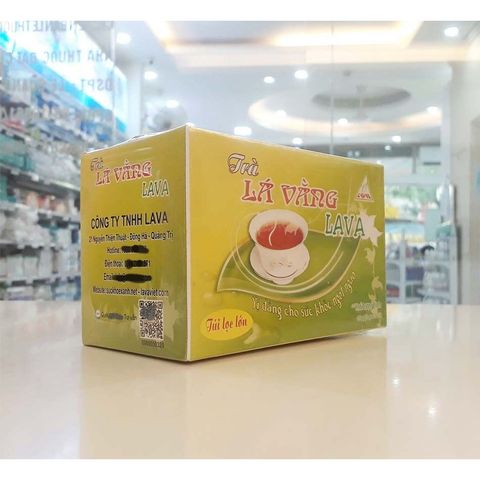 Trà Lá vằng Lava hộp 30 túi lọc