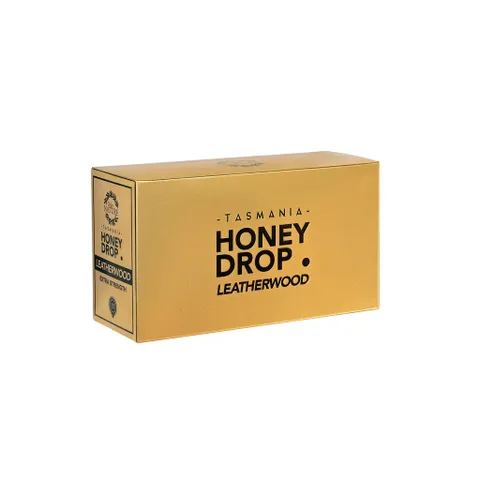 Kẹo Sả Nhân Mật Ong Honey Drop Leatherwood Vàng Kim lốc 10 hộp