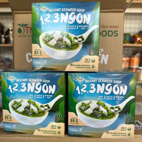 [Thùng 12 hộp] Canh dưỡng sinh rong biển Tâm Minh 55gr/hộp