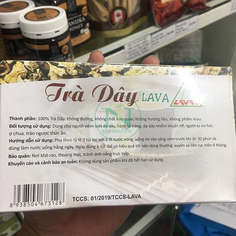 Trà Dây Lava-DẠ DÀY,MÁT GAN- (hộp 30 túi lọc)