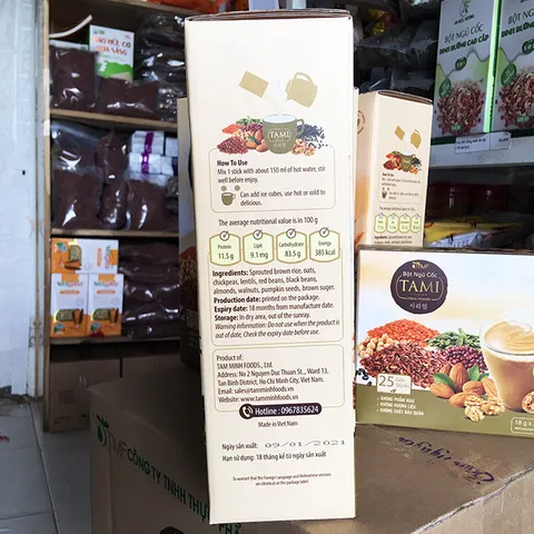 Bột ngũ cốc TAMI Tâm Minh- [Ngon bổ dưỡng cho sức khỏe mỗi ngày]