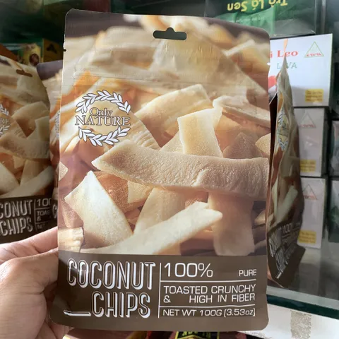 Dừa sấy giòn COCONUT CHIPS Túi (100g)