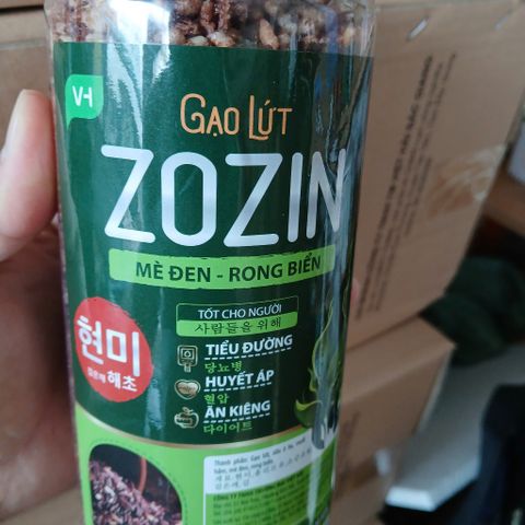 Cơm sấy gạo lứt mè đen rong biển Zozin 310g-ăn chay, ăn kiêng, giảm cân, người bị tiểu đường