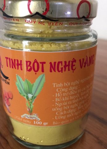 Tinh Bột Nghệ Vàng Quy Nguyên 100gram