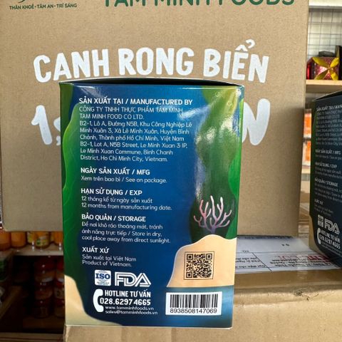 [Combo 3 hộp]Canh Dưỡng Sinh Rong Biển Tâm Minh hộp 55g