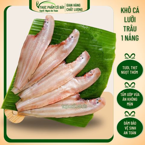 hỏa tốc_ Khô Cá Lưỡi trâu, 1 Nắng Tẩm Uớp Vừa Ăn,thịt thơm dai ngọt,đặc sản Cần Giờ.