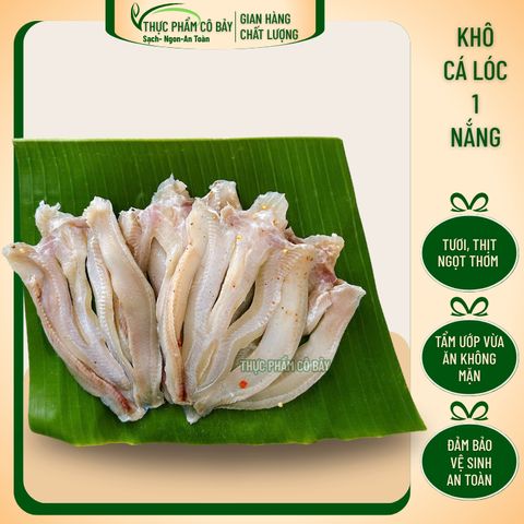 hỏa tốc- Khô Cá Lóc 1 Nắng Tẩm Uớp Vừa Ăn - đặc sản Miền Tây, thịt thơm dai ngọt.