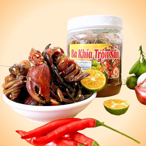 Ba Khía Trộn Sẵn Tỏi Ớt – Đặc Sản Miền Tây Chuẩn vị hủ